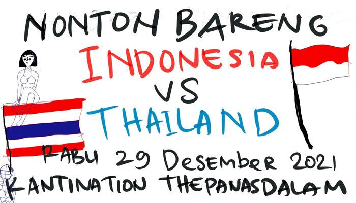 INFO NOBAR: Kantination The Panas Dalam Gelar Nobar Indonesia Vs Thailand Final Piala AFF Malam Ini